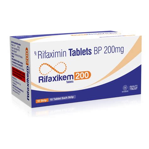 Rifaximin 550 Mg Tablet at Rs 199.87/stripe | Jaipur | ID: 26863356362
