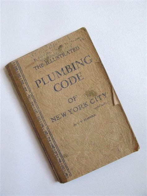 The Illustrated Plumbing Code Of New York City C W By Sfuso