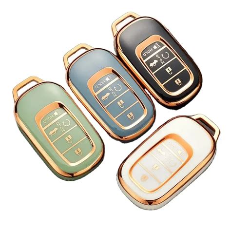 Soft Tpu Car Key Case Golden Edge Car Key Case Cover Car Accessories