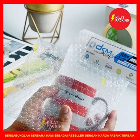 Jual BUBBLE WRAP 30CM X 50M TEBAL DELKOMAS DKM PLUS SATUAN 30CM X 50M