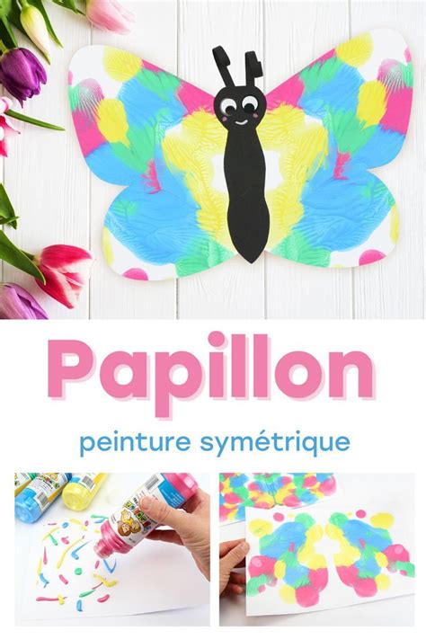 Peinture symétrique le papillon Tutos Peinture 10 Doigts Art