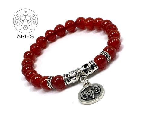 Aries Zodiac Healing Gemstone Bracelets According To Zodiac Series Mm