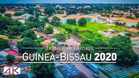 【4k】drone Raw Footage This Is Guinea Bissau 2020 Capital City