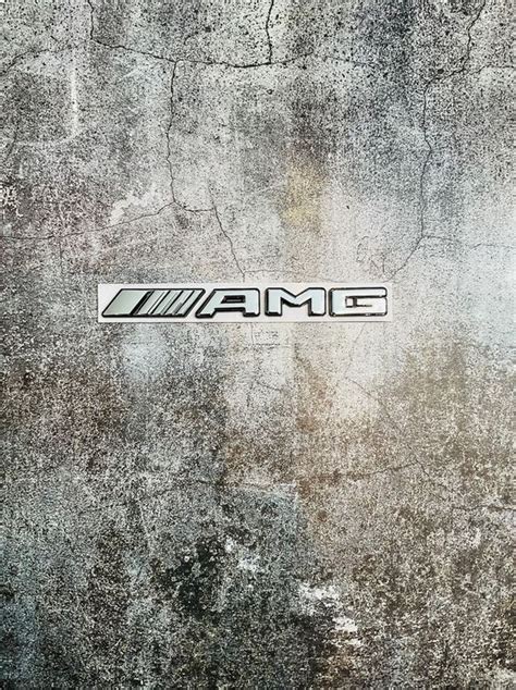 Mercedes Amg Emblem Schriftzug Neu In Chrom Schwarz Metall Kaufen Auf