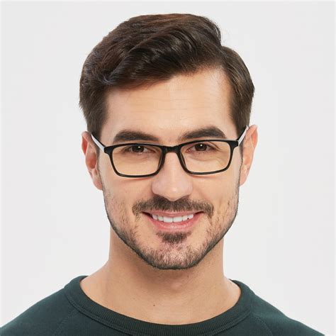 Holt Rectangle Black Full Frame Tr90 Eyeglasses Glassesshop