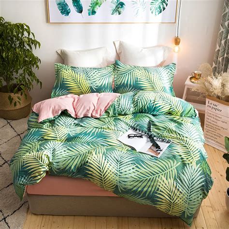 Aliexpress Buy Tropical Duvet Cover Set Tree Nature Plants