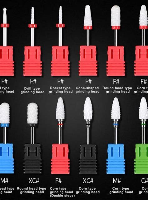 Ceramic Nail Drill Bit 3 32 Available In 12 Types The Mehendi Lounge