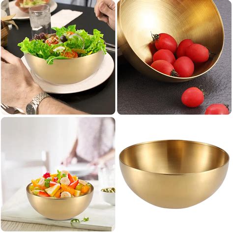 Cookware Korean Stainless Steel Bowl Multi Purpose Dish Bowl Cold Noodles Bowl Wind Round