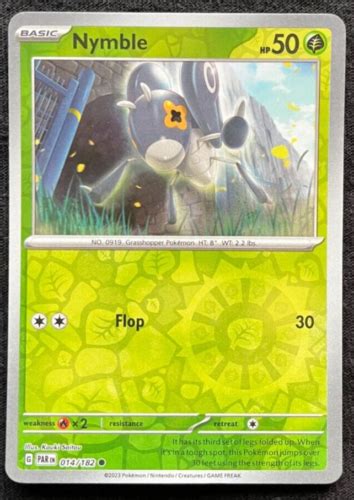 Nymble 14 182 Paradox Rift Reverse Holo Common Pokémon TCG eBay