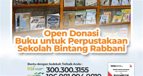 Donasi Buku Perpustakaan Sekolah Bintang Rabbani Dompet Dhuafa Waspada