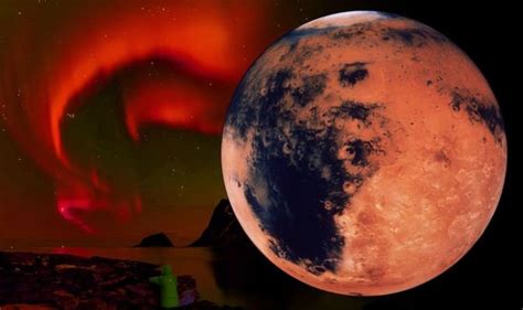 Space Revelation Aurora Borealis Effect Detected On Mars For First