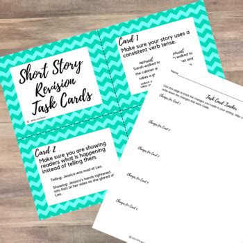 Short Story Revision Task Cards For Self Editing And Revision By Write