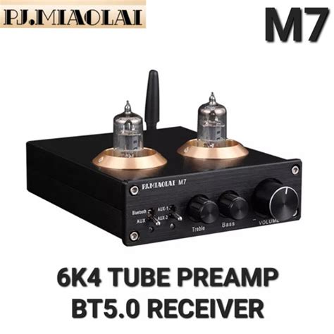 Jual P J MIAOLAI M7 6K4 Vacuum Pre Amplifier HiFi Audio With BT5 0