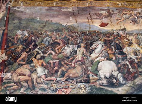 Detail From The Battle Of The Milvian Bridge A Fresco Designed By