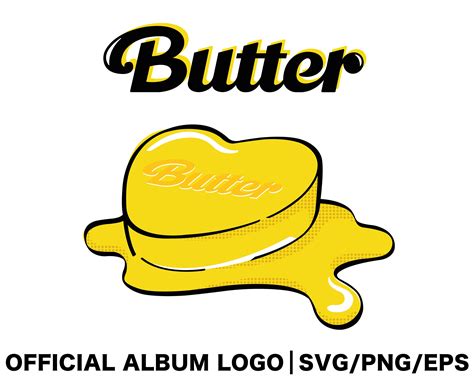 Bts Butter Official Album Logo Svg Bundle Png Illustrator Etsy