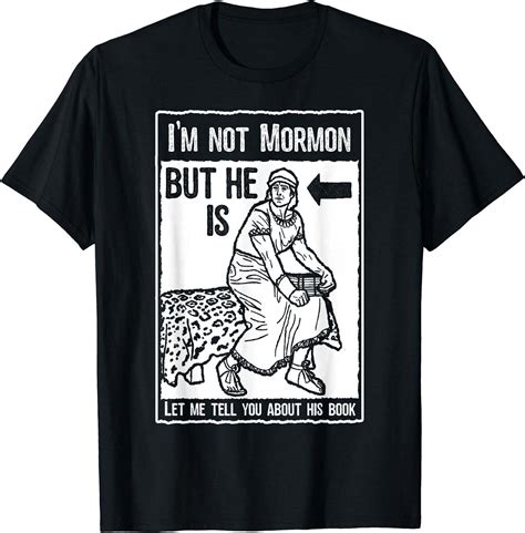 Funny Lds Book Of Mormon Missionary T Shirt Black M Lds Missionary