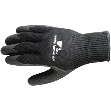 Wells Lamont 526MN Cold Weather Latex Winter Work Black Gloves Medium