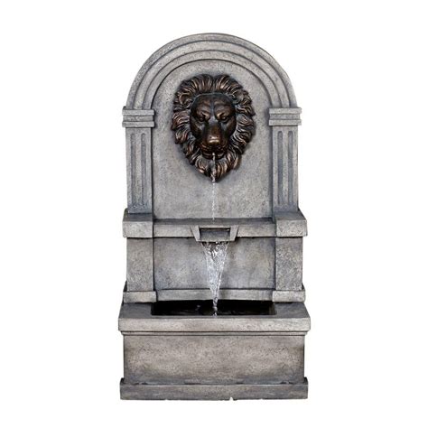 Jeco Classic Lion Face Stone Finish Wall Water Fountain Fountain