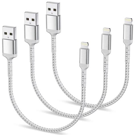 0 3m IPhone Ladekabel Kurz 3Pack Geflochten USB A Auf Lightning Kabel