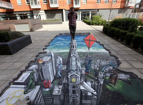 Joe Hill And 3d Pavement Art