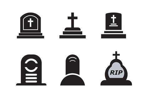 Premium Vector Tomb Icon Template Vector Illustration