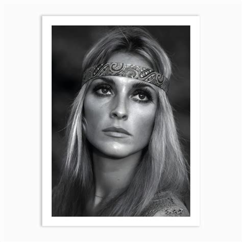 Vintage Sharon Tate Art Print By Kunstudio Fy