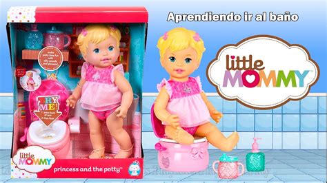 Little Mommy aprendiendo a ir a el baño - Princess and the potty doll