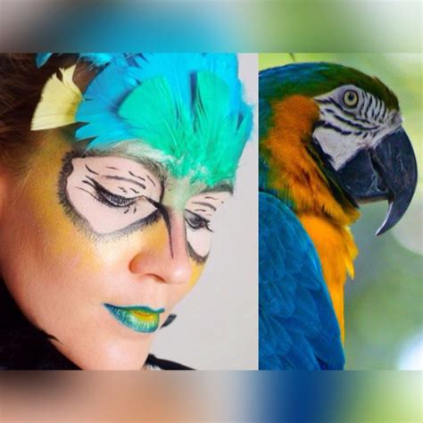 Feeling Like I M Off To A Carnival With This Macaw Makeup Makeup