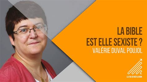 Interview avec Valérie Duval Poujol sur La Bible est elle sexiste