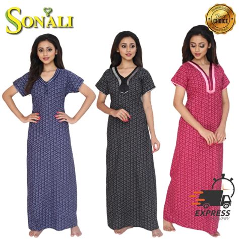 Sonali Premier Quality Cotton Comfy Night Wear Nighty House Coats