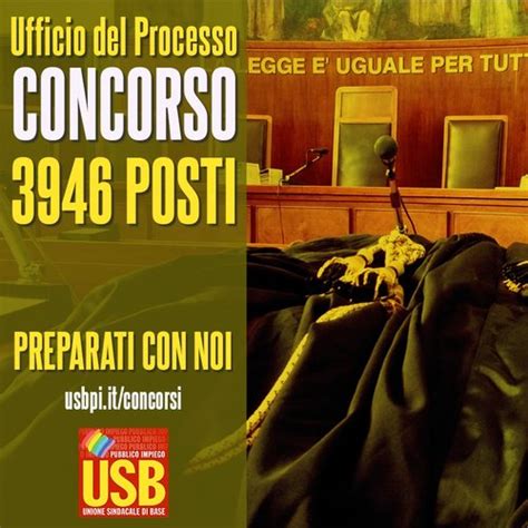 Pubblico Impiego Concorsi Corso Usb Ministero Della Giustizia