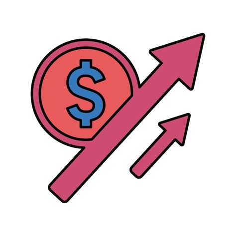 Premium Vector Cost Chart Currency Expenditure Price Rate Icon Glyph