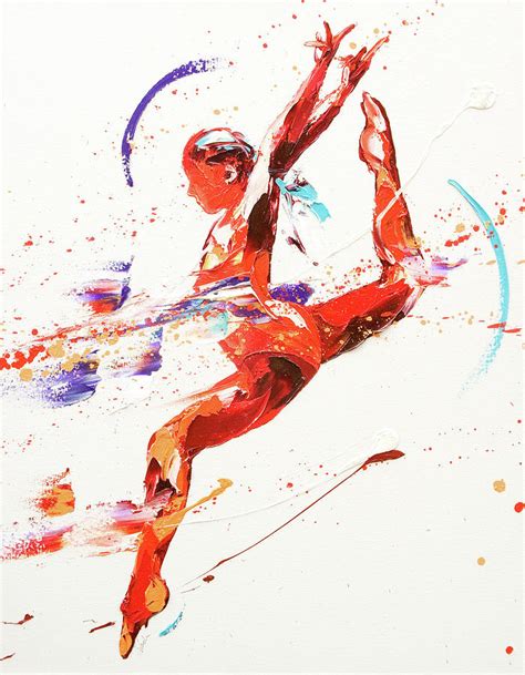 Gymnast Two Painting By Penny Warden