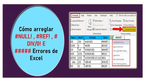 Como Evitar Y Arreglar Los Errores De Excel Error Ref Valor Hot Sex Picture