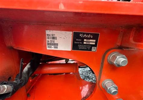 2018 Kubota Bh77 In Sherbrooke Quebec Canada