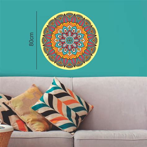 Adesivo De Parede Mandala 25 80cm Elo7 Produtos Especiais