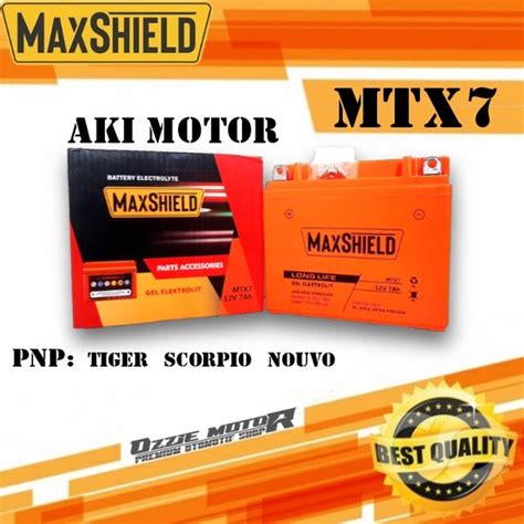 Jual Accu Aki Battery Kering Maxshield Motor Mtx Cbr Klx Vespa Sprint