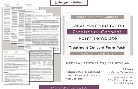 Laser Hair Reduction Consent Form Laser Hair Removal Consent