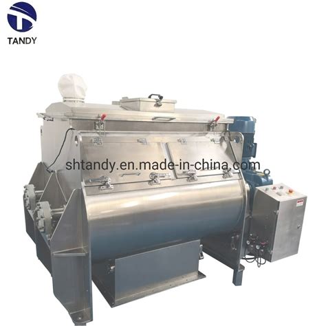 Horizontal Solid Drink Granule Double Shafts Multi Paddle Mixer