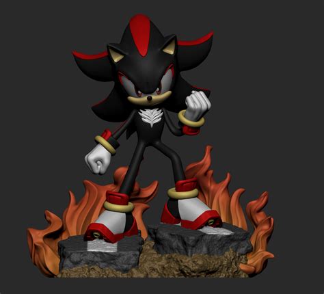 Archivo Stl Sonic The Hedgehog Shadow Plan De Impresi N En D Para