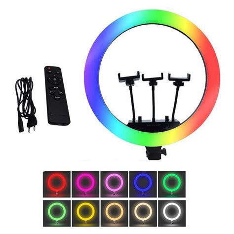 Aro Luz Led Rgb Cm Con Control Remoto Tr Pode Luces Beautiful