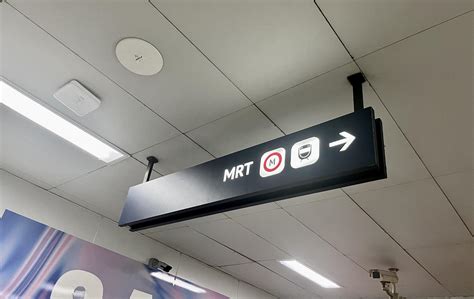 Jakarta Indonesia July Th Way To Mrt Direction Signage