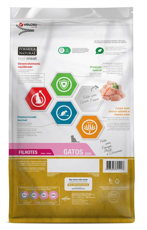 Fórmula Natural Fresh Meat Gatos Filhotes Adimax Alimentos para cães