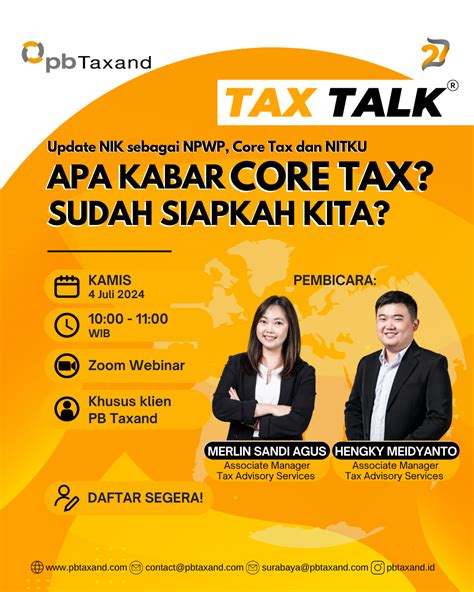 Apa Kabar Core Tax Sudah Siapkah Kita Pb Taxand Your Trusted Tax