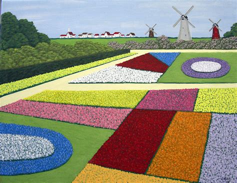 Dutch Gardens Painting by Frederic Kohli - Pixels