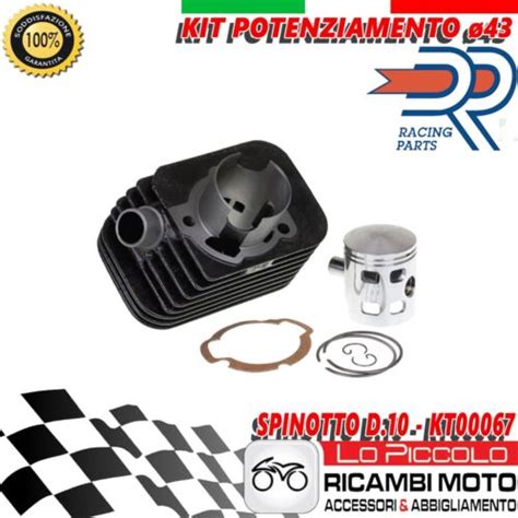 Set Cylindre Evolution DR DM 43 Axe De Piston 10 Piaggio Si Mix Ciao Px