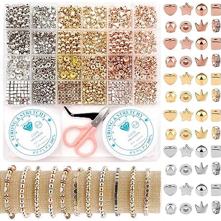 Pi Ces Perles Pour Bijoux Couleurs Bijoux Fabrication Kit Perles