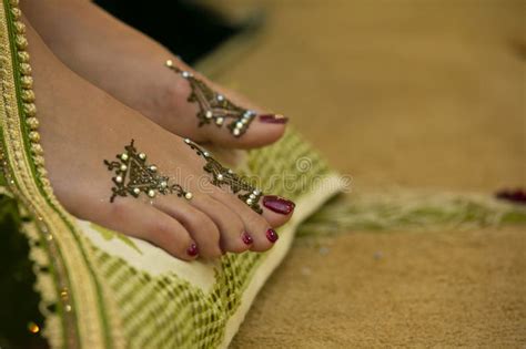 Moroccan Henna Tattoo On Foot Stock Image Image Of Evening Fashion