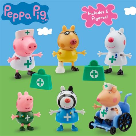 Peppa Pig Doctor and Nurses 6 Figure Pack | Smyths Toys Ireland