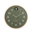 Horloge murale ronde ø31 5cm Karlsson NATURAL CUCKOO Drawer